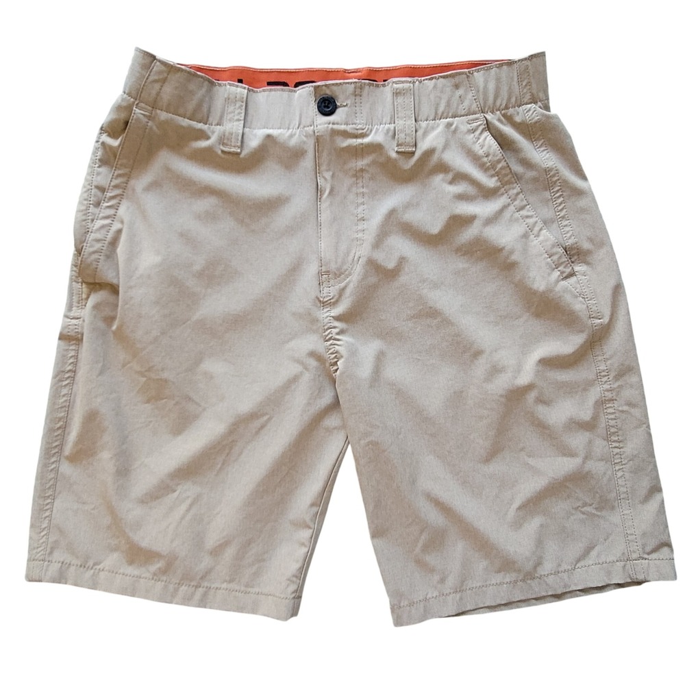 Gerry Hybrid Shorts Mens 32 Heather Khaki Stretch Quick‎ Dry D427752S